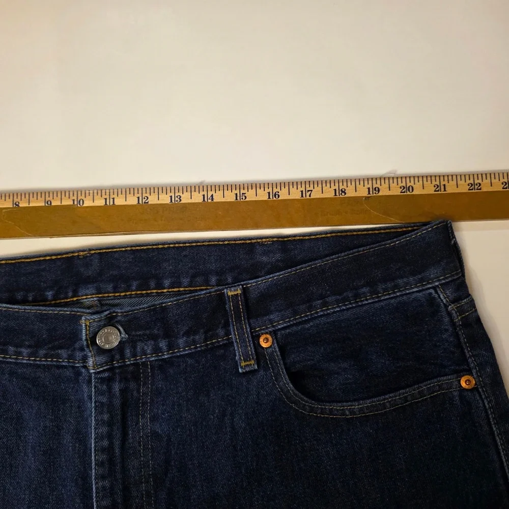 Levi 550 Jeans Mens 42x30 Blue Denim Relaxed Fit Straight Leg Casual
